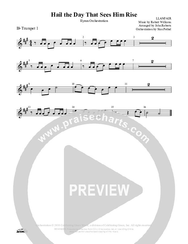 Hail The Day That Sees Him Rise Trumpet 1 ()