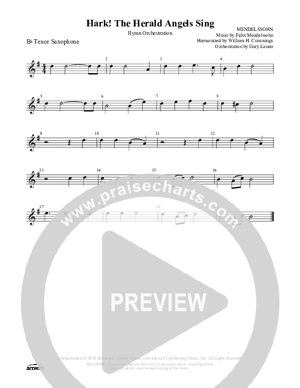 Hark The Herald Angels Sing  Tenor Sax 2 ()