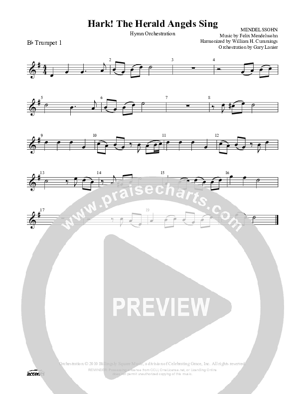 Hark The Herald Angels Sing  Trumpet 1 ()
