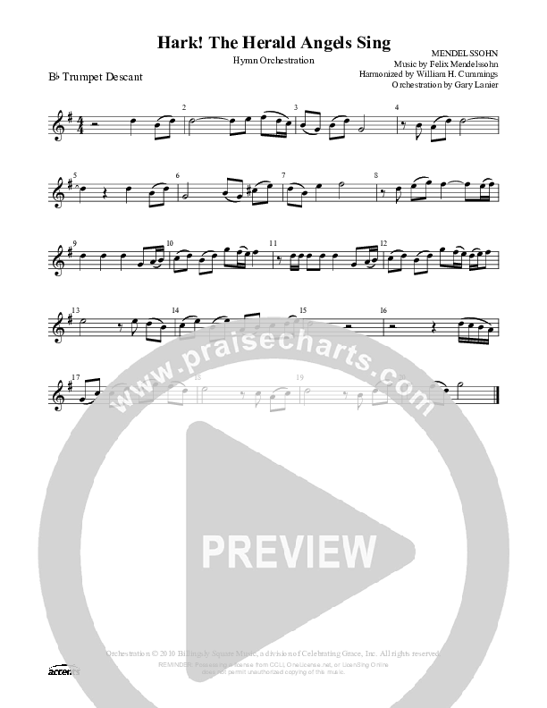 Hark The Herald Angels Sing  Trumpet ()