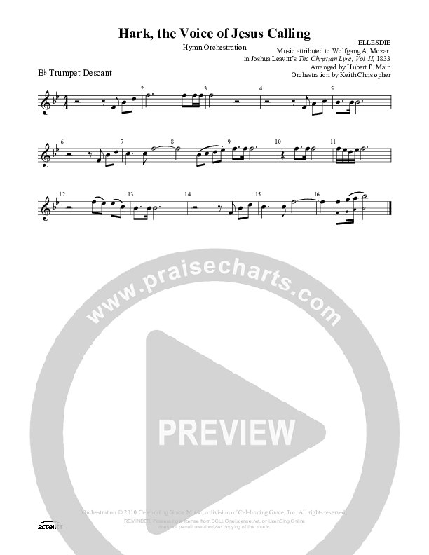 Hark The Voice Of Jesus Calling Trumpet ()