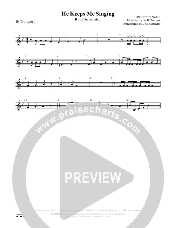He Keeps Me Singing Trumpet 1 ()