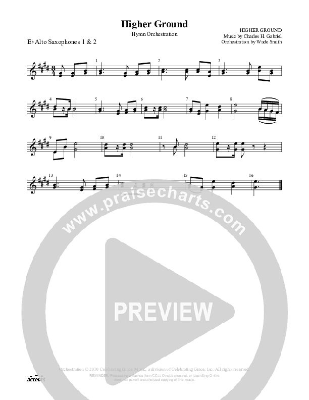 Higher Ground Alto Sax Sheet Music PDF () PraiseCharts
