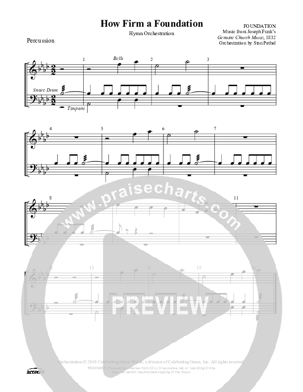 How Firm A Foundation Percussion ()