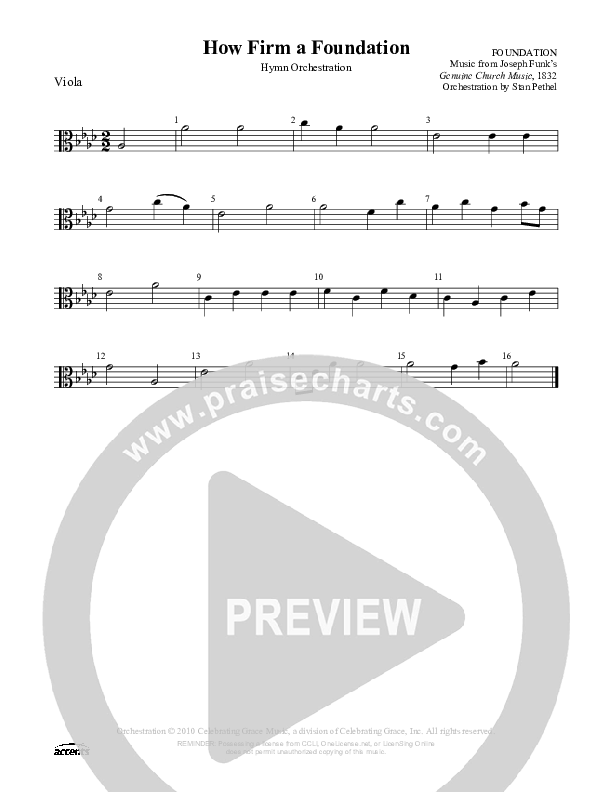 How Firm A Foundation Viola ()