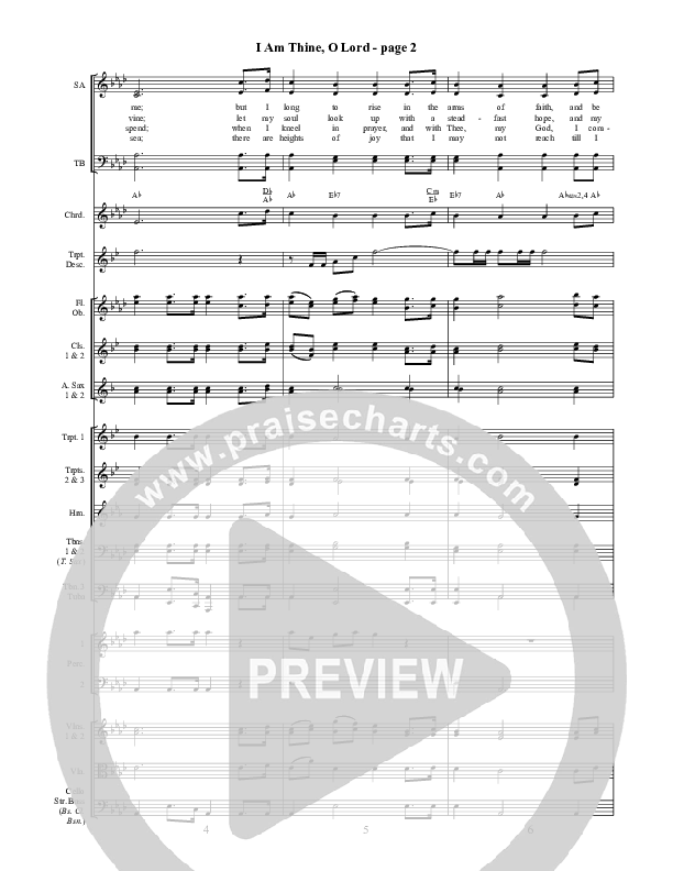 I Am Thine O Lord Orchestration ()