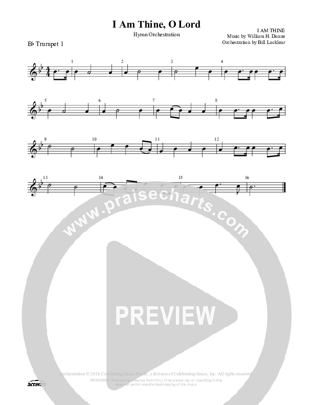 I Am Thine O Lord Trumpet 1 ()