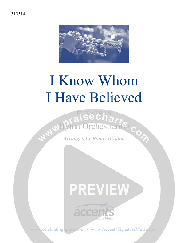 I Know Whom I Have Believed Cover Sheet ()