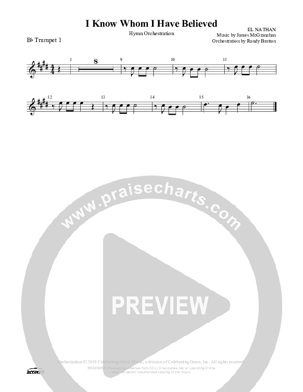 I Know Whom I Have Believed Trumpet 1 ()