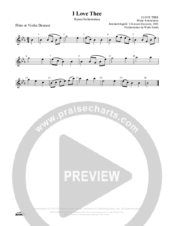 I Love Thee Flute ()