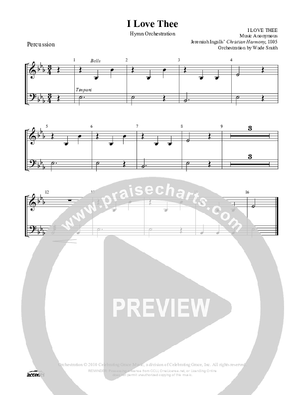 I Love Thee Percussion ()