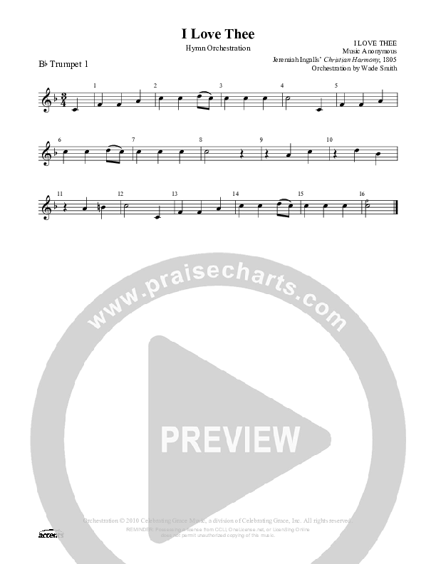 I Love Thee Trumpet 1 ()