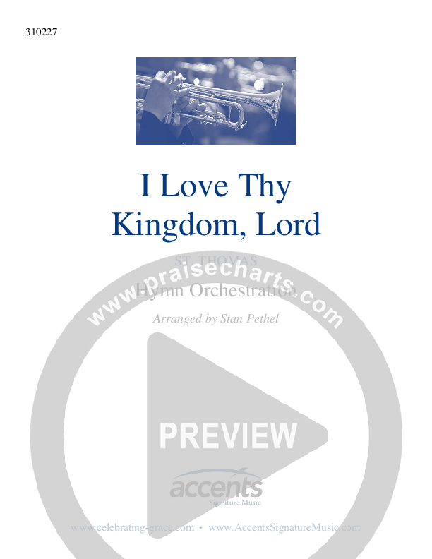 I Love Thy Kingdom Lord Cover Sheet ()