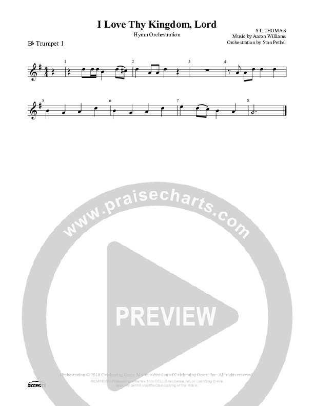 I Love Thy Kingdom Lord Trumpet 1 ()