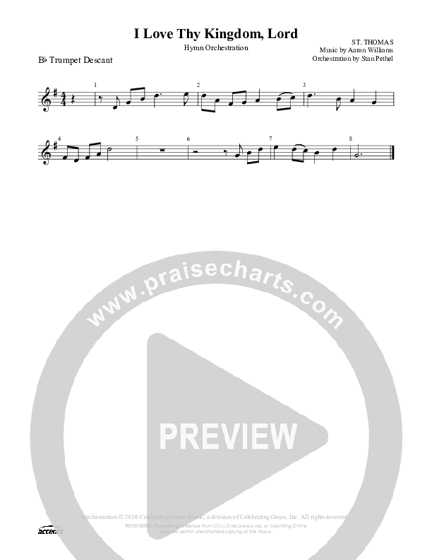 I Love Thy Kingdom Lord Trumpet ()