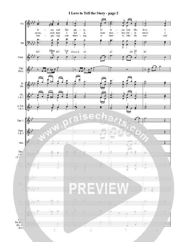 I Love To Tell The Story Orchestration ()