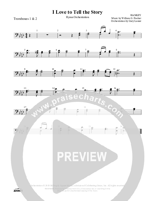 I Love To Tell The Story Trombone 1/2 ()