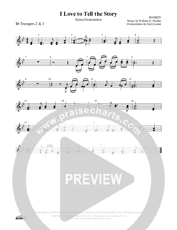 I Love To Tell The Story Trumpet 2/3 ()