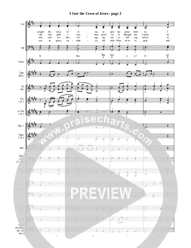 I Saw The Cross Of Jesus Conductor's Score ()