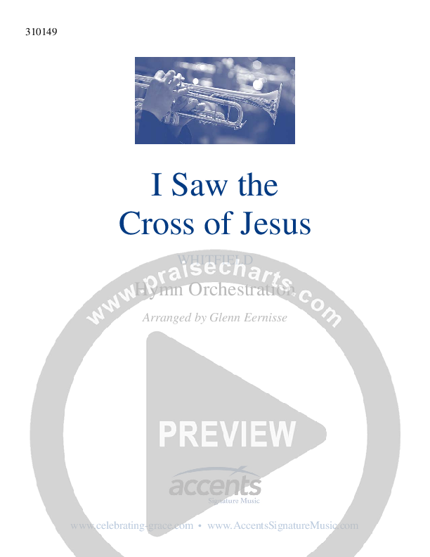 I Saw The Cross Of Jesus Cover Sheet ()