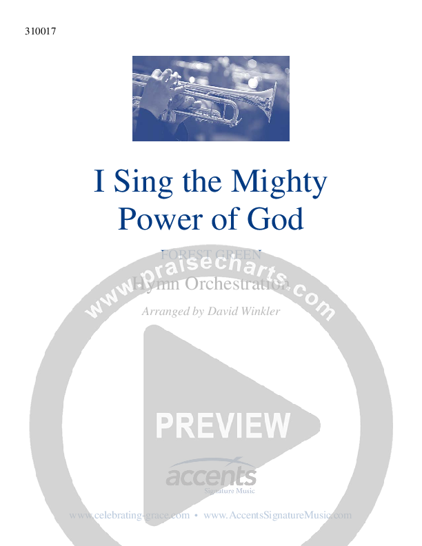 I Sing The Mighty Power Of God Cover Sheet ()