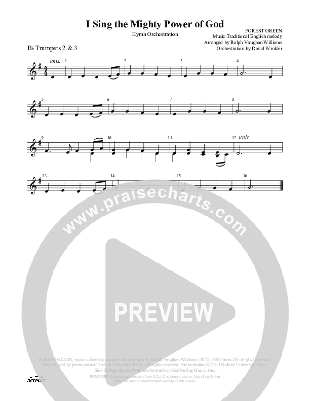 I Sing The Mighty Power Of God Trumpet 2/3 ()