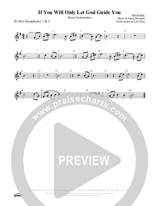 If You Will Only Let God Guide You Alto Sax 1/2 ()