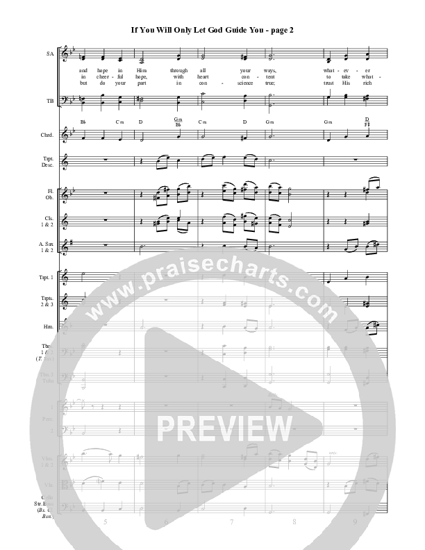 If You Will Only Let God Guide You Orchestration ()