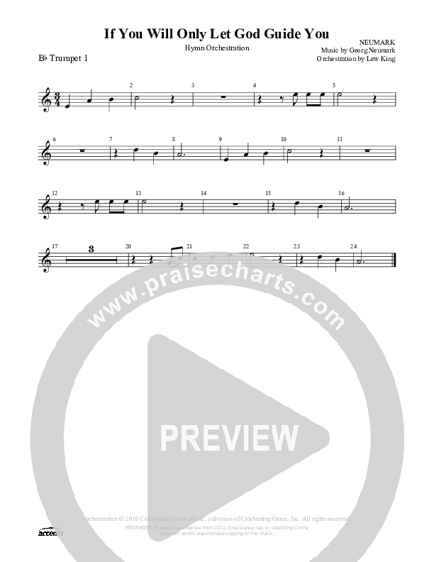 If You Will Only Let God Guide You Trumpet 1 ()