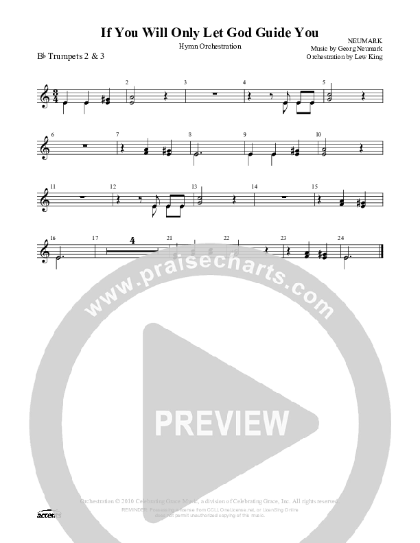 If You Will Only Let God Guide You Trumpet 2/3 ()