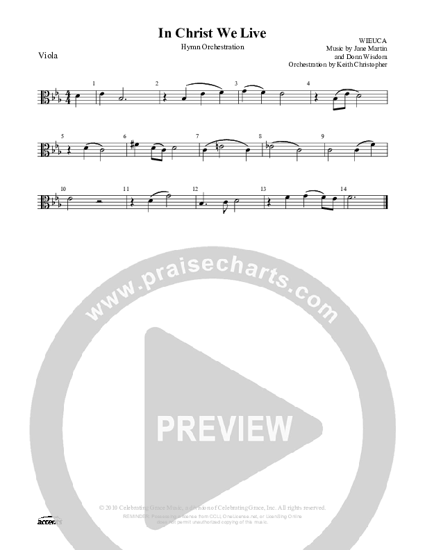In Christ We Live Viola ()