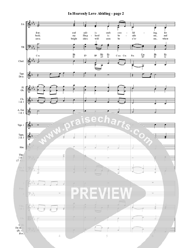 In Heavenly Love Abiding Orchestration ()