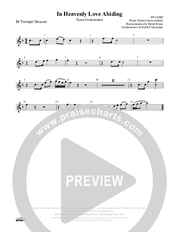 In Heavenly Love Abiding Trumpet ()