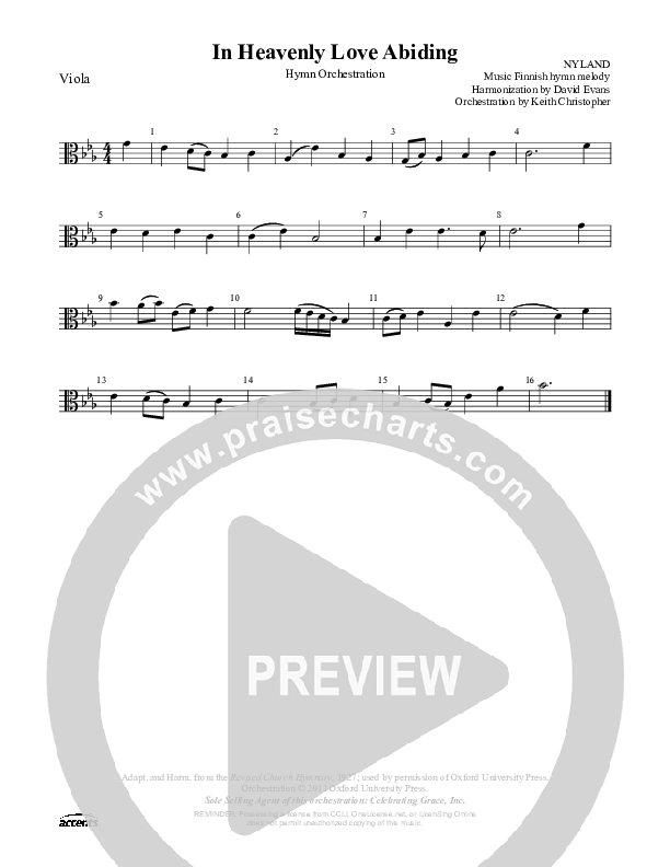 In Heavenly Love Abiding Viola ()