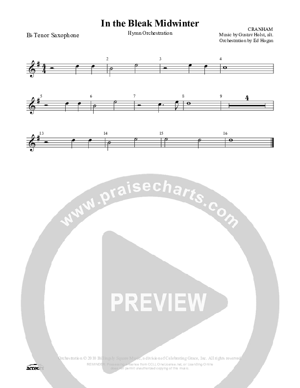 In The Bleak Midwinter Tenor Sax 2 ()