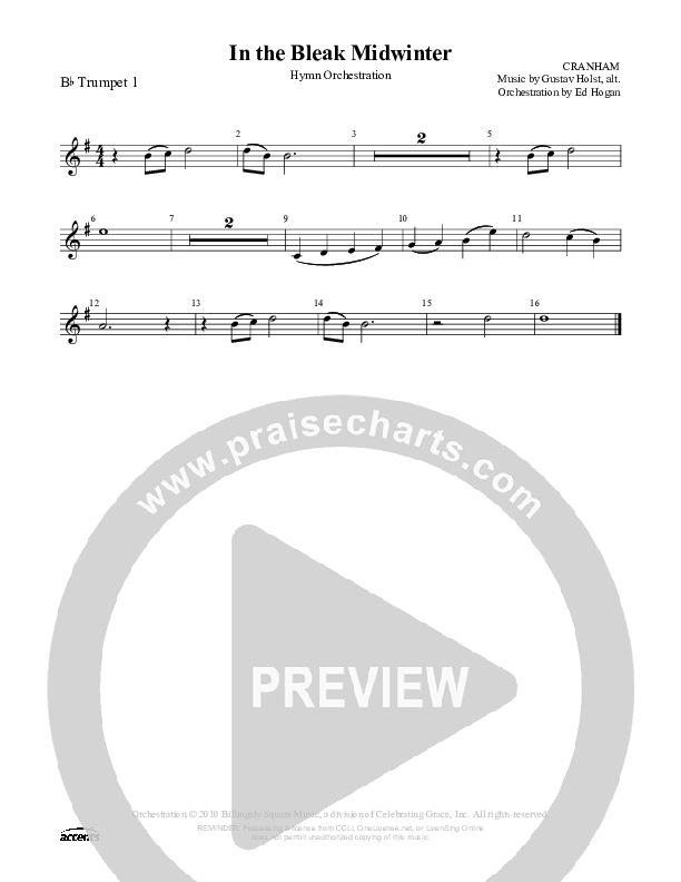 In The Bleak Midwinter Trumpet 1 ()