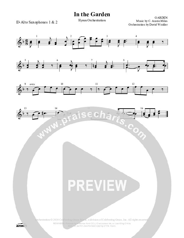 In The Garden Alto Sax 1/2 ()