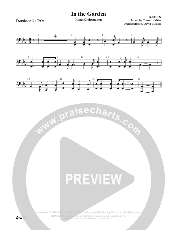 In The Garden Trombone 3/Tuba ()