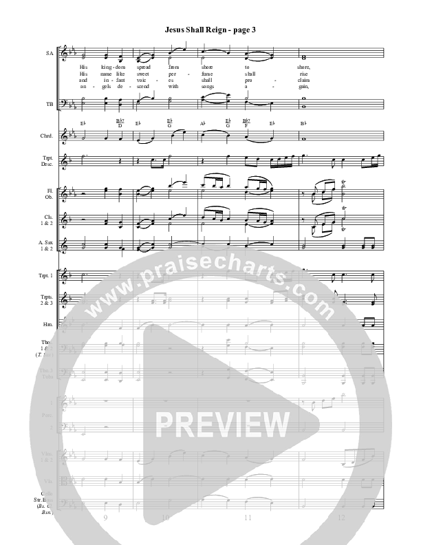 Jesus Shall Reign Conductor's Score ()