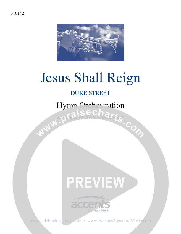 Jesus Shall Reign Orchestration ()