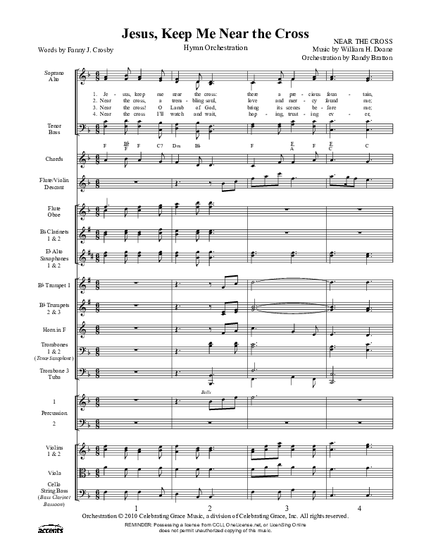Jesus Keep Me Near The Cross Orchestration ()