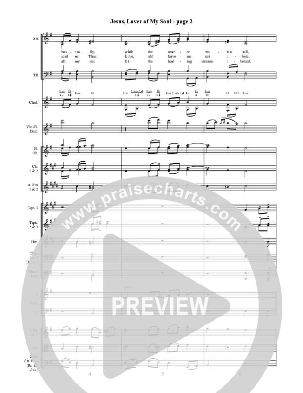 Jesus Lover Of My Soul Orchestration ()