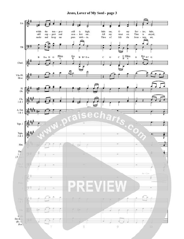 Jesus Lover Of My Soul Conductor's Score ()