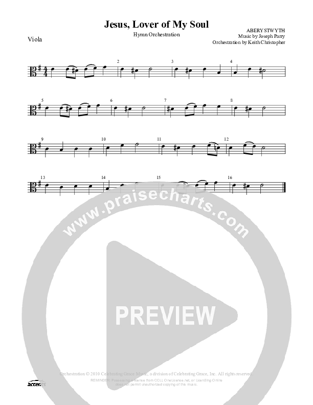 Jesus Lover Of My Soul Viola ()