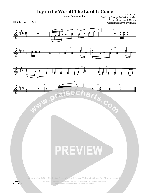 Joy To The World   Clarinet 1/2 ()