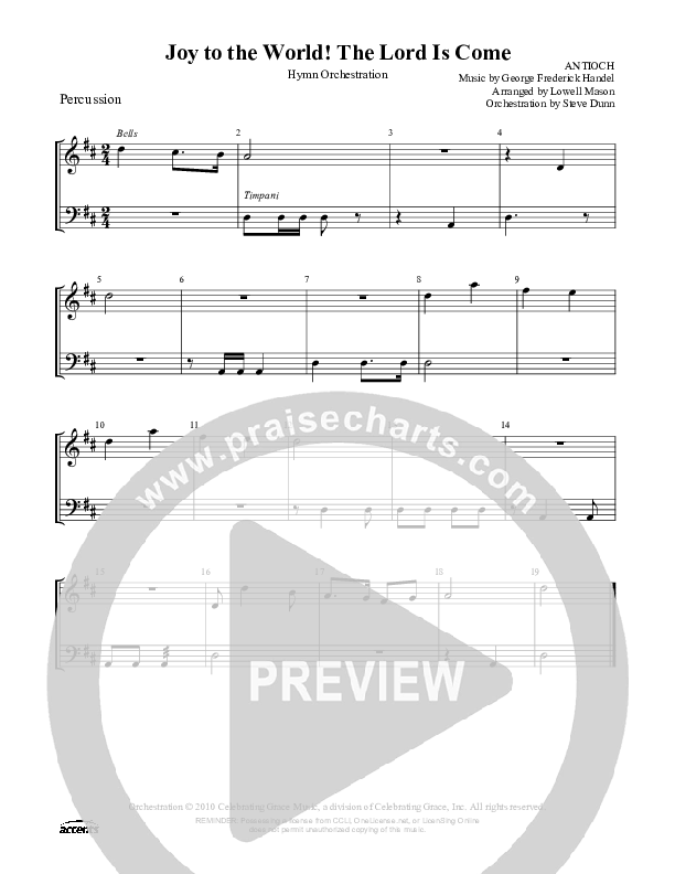 Joy To The World Percussion ()