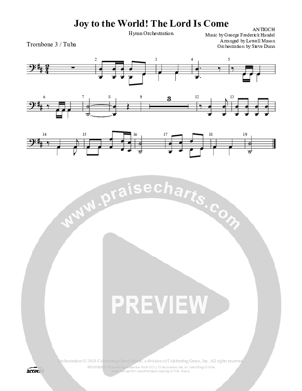 Joy To The World Trombone 3/Tuba ()