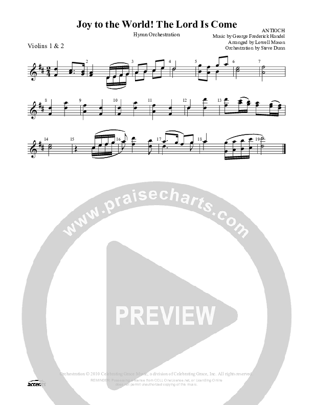 Joy To The World   Violin 1/2 ()