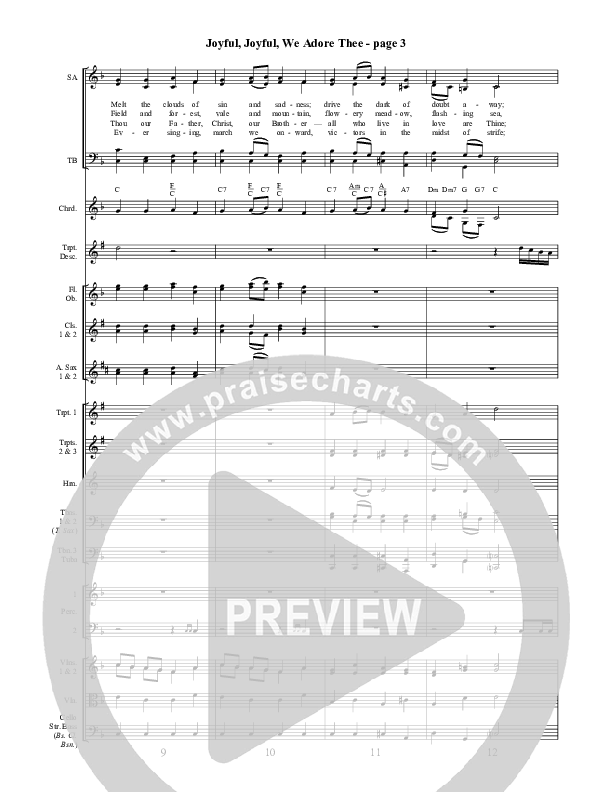 Joyful Joyful We Adore Thee Conductor's Score ()