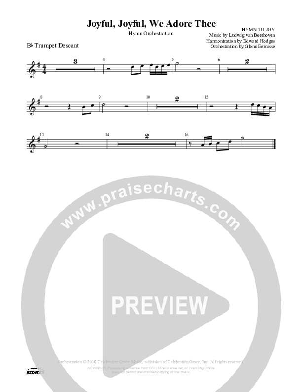 Joyful Joyful We Adore Thee Trumpet ()